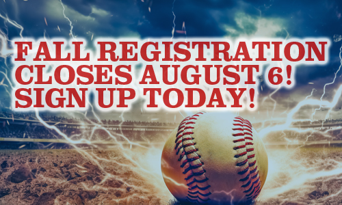 Fall Registration Closes
